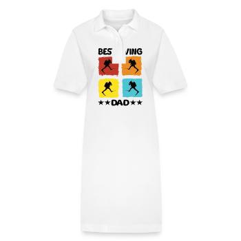 Meilleur père plongeur - Robe polo bio PAIGER Stanley/Stella Femme - blanc - Devant