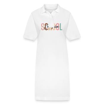 Conseiller scolaire Conseiller scolaire - Robe polo bio PAIGER Stanley/Stella Femme - blanc - Devant
