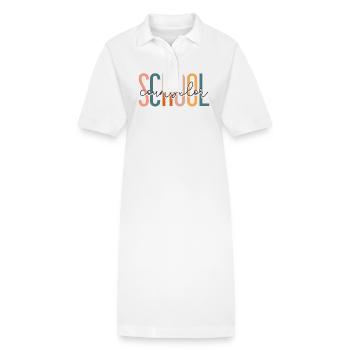 Conseiller scolaire Conseiller scolaire - Robe polo bio PAIGER Stanley/Stella Femme - blanc - Devant
