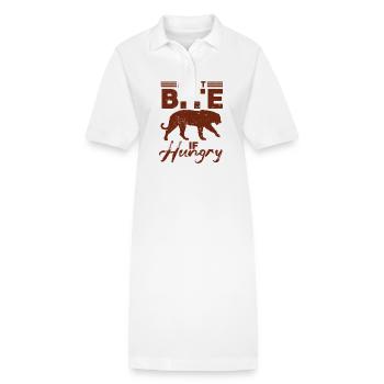 Tiger - Afrika - Wildnis - Naturschutz - Stanley/Stella Frauen Bio-Polokleid PAIGER - Weiß - Vorne