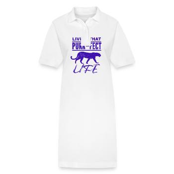 Tiger - Afrika - Wildnis - Naturschutz - Stanley/Stella Frauen Bio-Polokleid PAIGER - Weiß - Vorne