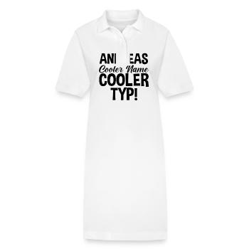 Prénom Andreas - Robe polo bio PAIGER Stanley/Stella Femme - blanc - Devant
