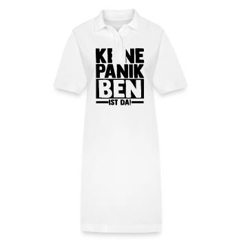 Prénom Ben - Robe polo bio PAIGER Stanley/Stella Femme - blanc - Devant