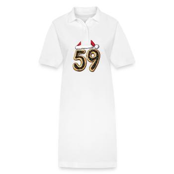 59 Zahl Weihnachten Keks - Stanley/Stella Frauen Bio-Polokleid PAIGER - Weiß - Vorne