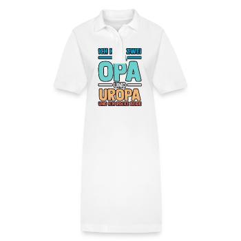 Ich Habe Zwei Titel Opa Und Uropa - Stanley/Stella Frauen Bio-Polokleid PAIGER - Weiß - Vorne