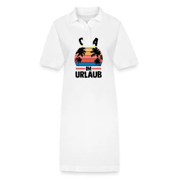 Vacation Vacationer Grandfather Grandpa - Stanley/Stella PAIGER Organic Women’s Polo Dress - white - Front