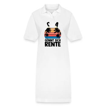 Vacation Vacationer Grandfather Grandpa - Stanley/Stella PAIGER Organic Women’s Polo Dress - white - Front