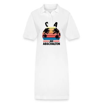 Vacation Vacationer Grandfather Grandpa - Stanley/Stella PAIGER Organic Women’s Polo Dress - white - Front