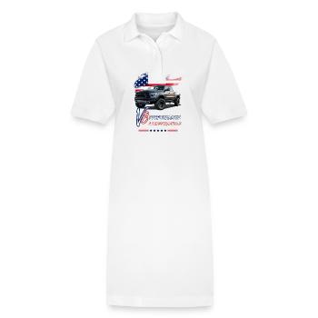 Pick Up Truck - Leistung & Unzerstörbar - Pick Up - Stanley/Stella Frauen Bio-Polokleid PAIGER - Weiß - Vorne
