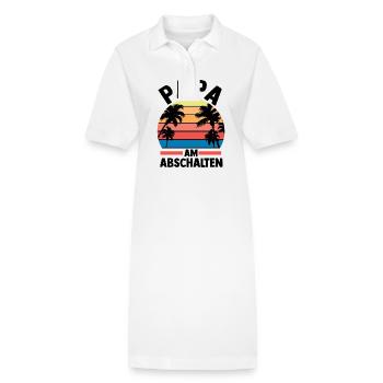 Vacation Vacationer Father Dad - Stanley/Stella PAIGER Organic Women’s Polo Dress - white - Front