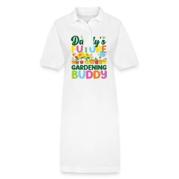 Amateur de plantes jardinage Tout-petit - Robe polo bio PAIGER Stanley/Stella Femme - blanc - Devant
