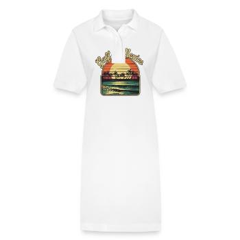 Golfe du Mexique Bassin océanique Tourisme Voyage - Robe polo bio PAIGER Stanley/Stella Femme - blanc - Devant