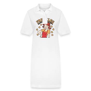 Rothaarige Rothaarige Irische Sommersprossen Ingwer Rothaarige - Stanley/Stella Frauen Bio-Polokleid PAIGER - Weiß - Vorne