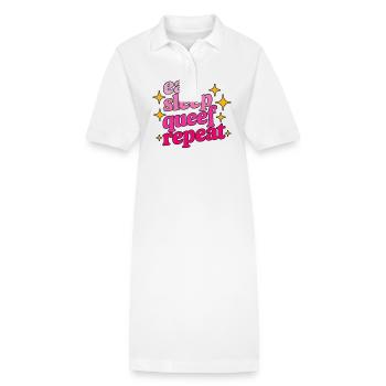 Queef Queen Queefed Adult Humour Queefing - Stanley/Stella PAIGER Organic Women’s Polo Dress - white - Front