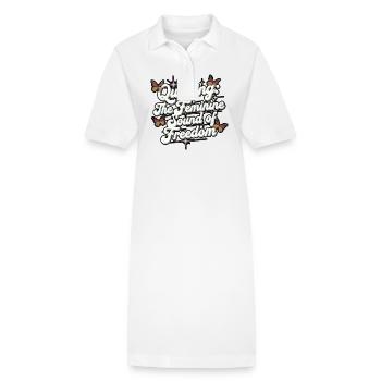 Queef Queen Queefed Adult Humour Queefing - Stanley/Stella PAIGER Organic Women’s Polo Dress - white - Front
