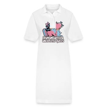 Queef Queen Queefed Adult Humour Queefing - Stanley/Stella PAIGER Organic Women’s Polo Dress - white - Front