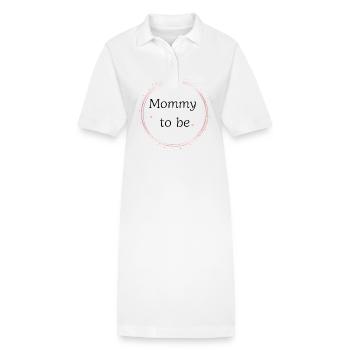 Future maman - Robe polo bio PAIGER Stanley/Stella Femme - blanc - Devant
