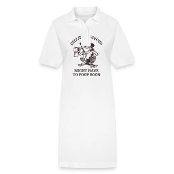 Intestin irritable Syndrom Cowboy Frog - Robe polo bio PAIGER Stanley/Stella Femme - blanc - Devant