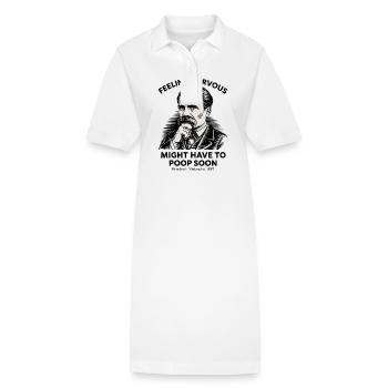 Nervosität muss vielleicht bald Nietzsche - Stanley/Stella Frauen Bio-Polokleid PAIGER - Weiß - Vorne