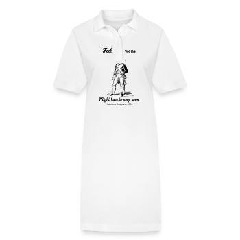 Se sentir nerveux pourrait bientôt devoir faire caca Napoléon - Robe polo bio PAIGER Stanley/Stella Femme - blanc - Devant