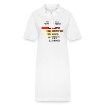Pourquoi je perds des triathlons – Graphique à barres - Robe polo bio PAIGER Stanley/Stella Femme - blanc - Devant