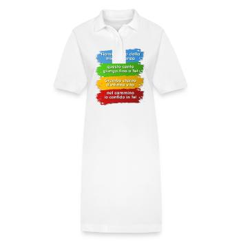 Hymne du Jubilé italien de Rome 2025 - Robe polo bio PAIGER Stanley/Stella Femme - blanc - Devant
