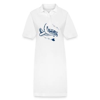 Tortue / Reptile - Reptile - Robe polo bio PAIGER Stanley/Stella Femme - blanc - Devant