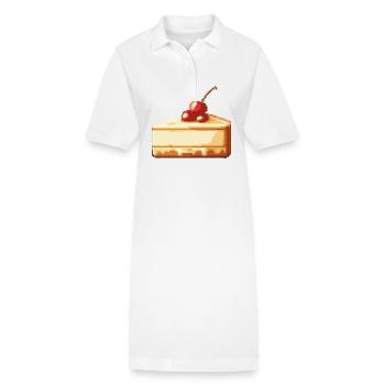 Cheesecake Pixel - Robe polo bio PAIGER Stanley/Stella Femme - blanc - Devant