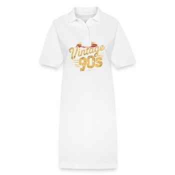 Nostalgischer 90er-Jahre-Sonnenuntergang - Stanley/Stella Frauen Bio-Polokleid PAIGER - Weiß - Vorne