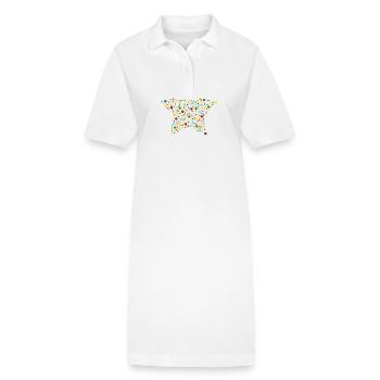 Sternenpunkt - Stanley/Stella Frauen Bio-Polokleid PAIGER - Weiß - Vorne