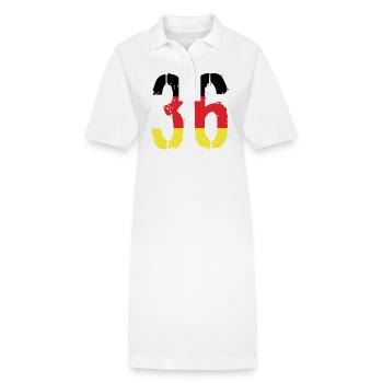 Maillot 36 Numéro Allemagne - Robe polo bio PAIGER Stanley/Stella Femme - blanc - Devant