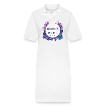 Cancun 2024 - Stanley/Stella Frauen Bio-Polokleid PAIGER - Weiß - Vorne