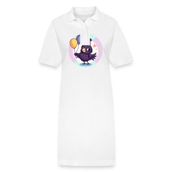 Bande dessinée d’anniversaire Raven Crow - Robe polo bio PAIGER Stanley/Stella Femme - blanc - Devant