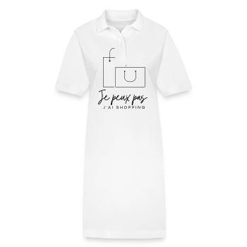 Ich kann nicht einkaufen gehen - Stanley/Stella Frauen Bio-Polokleid PAIGER - Weiß - Vorne