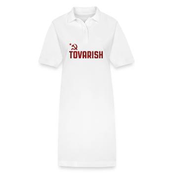 Tovarish - Robe polo bio PAIGER Stanley/Stella Femme - blanc - Devant