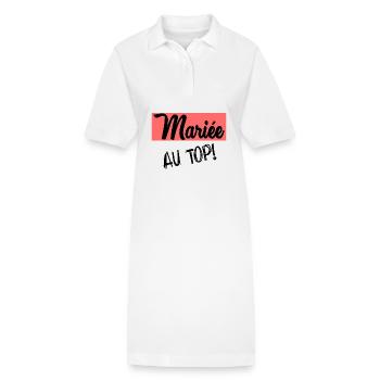 MARIEE. FUTURE MARIEE - Robe polo bio PAIGER Stanley/Stella Femme - blanc - Devant