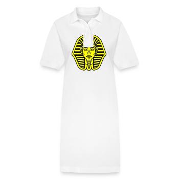 Pharao Totenkopf - Stanley/Stella Frauen Bio-Polokleid PAIGER - Weiß - Vorne