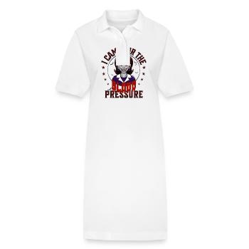 Je suis venu pour la tension artérielle - Robe polo bio PAIGER Stanley/Stella Femme - blanc - Devant