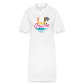 Griechenland - Stanley/Stella Frauen Bio-Polokleid PAIGER - Weiß - Vorne