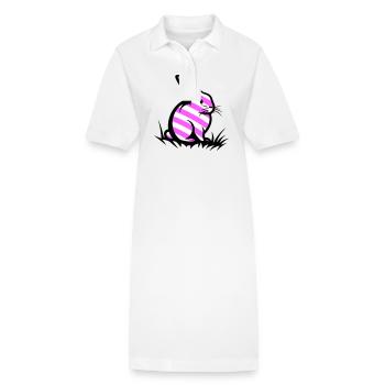 Osterhase Ostern - Stanley/Stella Frauen Bio-Polokleid PAIGER - Weiß - Vorne