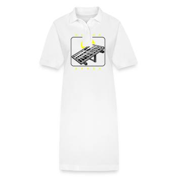 Photovoltaik Solar Energie - Stanley/Stella Frauen Bio-Polokleid PAIGER - Weiß - Vorne