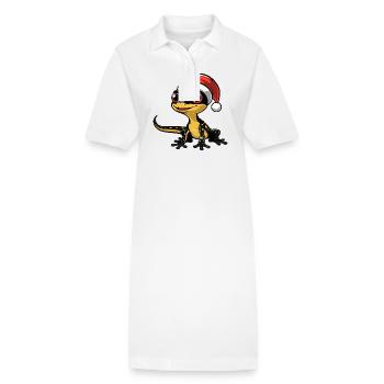 Echse Weihnachten - Stanley/Stella Frauen Bio-Polokleid PAIGER - Weiß - Vorne