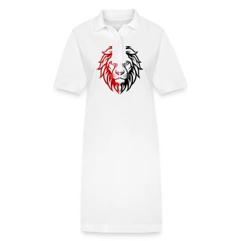 Lion Head - Stanley/Stella PAIGER Organic Women’s Polo Dress - white - Front