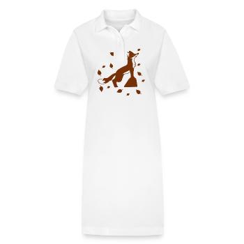 Fuchs - Tier Zoo Tierfreund Naturschutz - Stanley/Stella Frauen Bio-Polokleid PAIGER - Weiß - Vorne