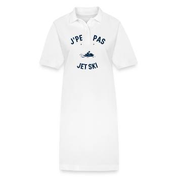 J peux pas j ai Jet ski - Robe polo bio PAIGER Stanley/Stella Femme - blanc - Devant