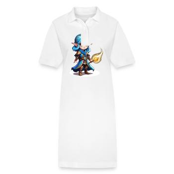 Zauberin Fantasy Illustration - Stanley/Stella Frauen Bio-Polokleid PAIGER - Weiß - Vorne