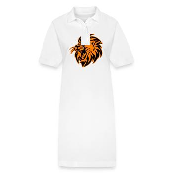 Symbole de la tête de lion Lion - Robe polo bio PAIGER Stanley/Stella Femme - blanc - Devant