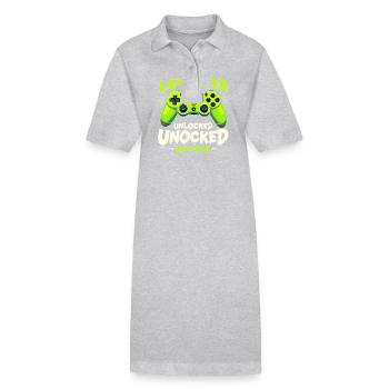 12er Geburtstag - Game-Freif - Stanley/Stella Frauen Bio-Polokleid PAIGER - Schwarz - Vorne
