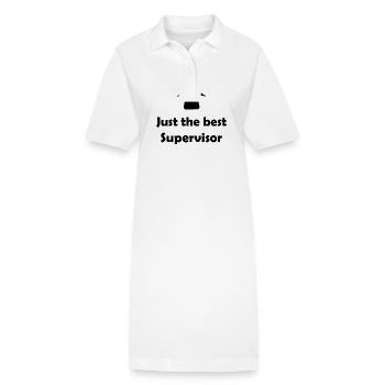 Le superviseur dans l’équipe - Robe polo bio PAIGER Stanley/Stella Femme - blanc - Devant