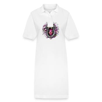 snake - Stanley/Stella Frauen Bio-Polokleid PAIGER - Weiß - Vorne